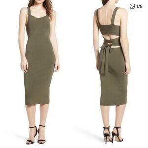 Trouvé olive green dress XS